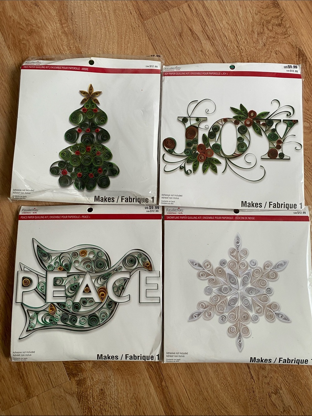 Recollections Holiday Quilling Kit Set lot NWT